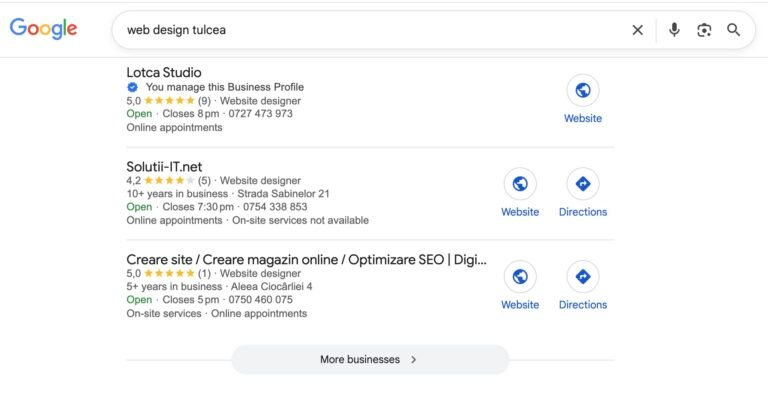 Cum să te clasezi mai sus pe Google Maps — ghid Lotca Studio